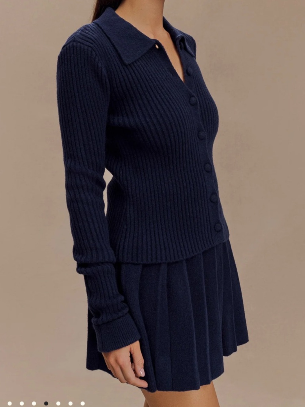 Meshki Dionne knit skirt black